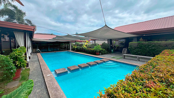 Pool size: 14 x 6 meters. Kiddie pool: 3 ft. Adult Pool: 3 ft. to 5 ½ ft.